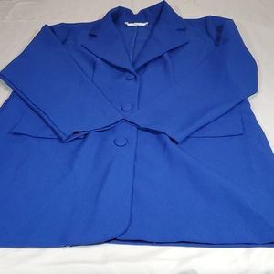 Allison Woods women's long blue blazer size Xl